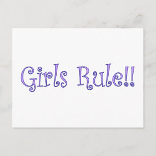 Girls Rule! Postkarte