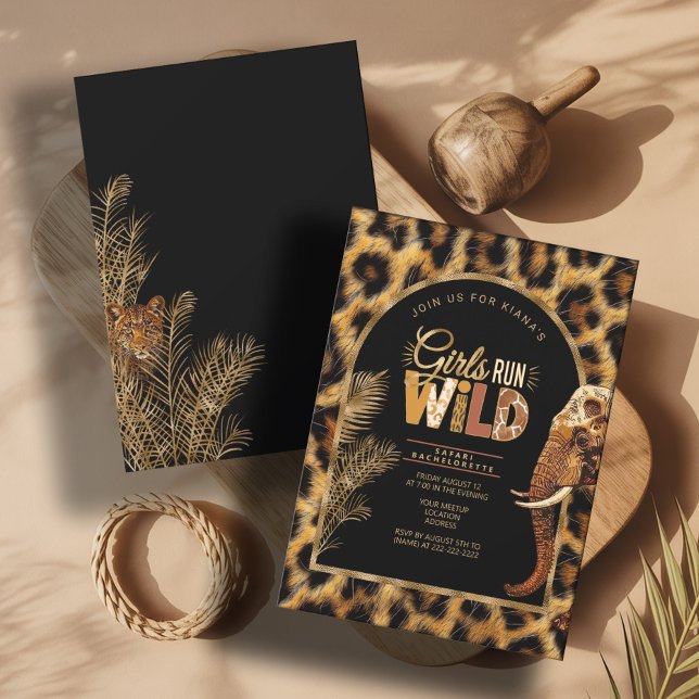 Girls Run Wild Safari Bachelorette ID1148 Einladung (Von Creator hochgeladen)