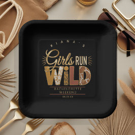 Girls Run Wild Safari Bachelorette ID1148 Pappteller