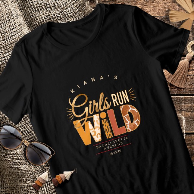 Girls Run Wild Safari Bachelorette ID1148 Tri-Blend Shirt (Von Creator hochgeladen)
