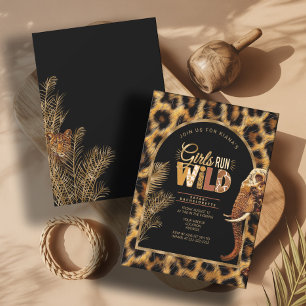Girls Run Wild Safari Junggesellinnenabschied ID11 Einladung