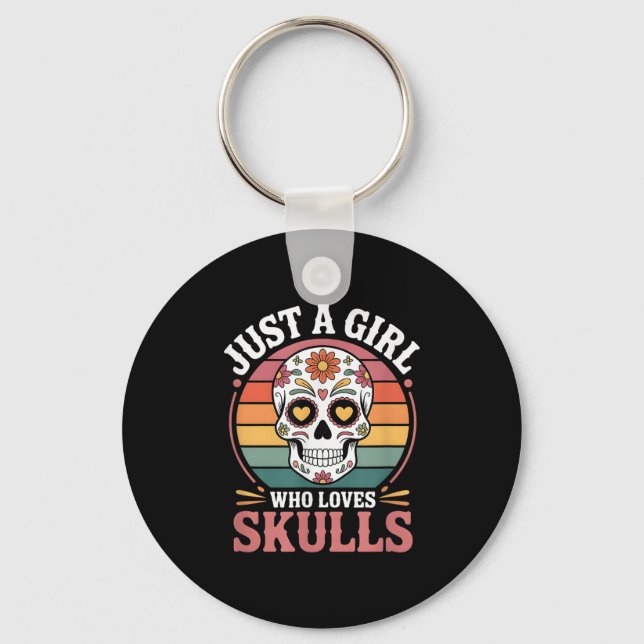 Girls Skull  Schlüsselanhänger (Vorderseite)