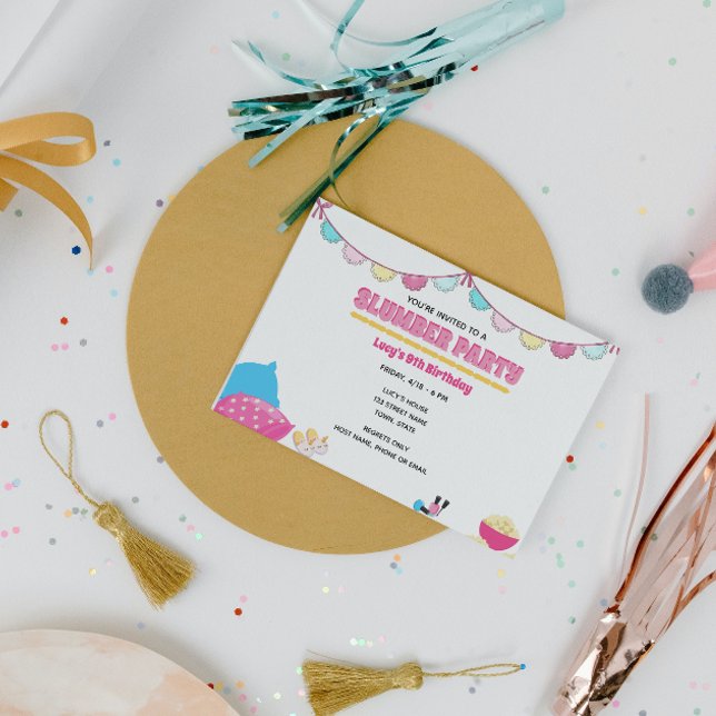 Girls Sleepover Einladung (Von Creator hochgeladen)