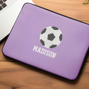 Girls Soccer Personalisiert Laptopschutzhülle