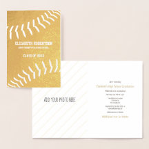 Girl's Softball-Athleten Graduiertenparty Gold