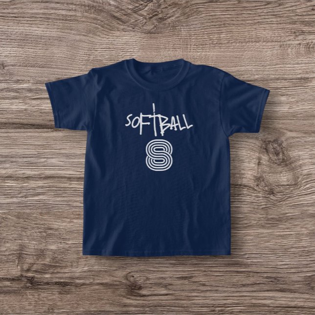 Girls Softball Basic T - Shirt (Von Creator hochgeladen)