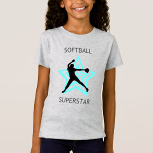 Girls Softball Superstar T - Shirt