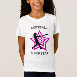Girls Softball Superstar T - Shirt