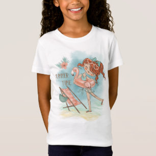 Girls Sommerzeit Spaß T-Shirt