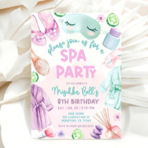 Girls Spa Birthday, Spa Party Birthday Glam Party