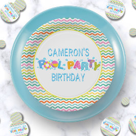 Girls Splash Pool Party Geburtstag Pappteller