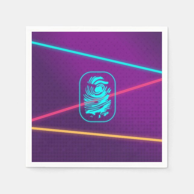 Girls Spy Party Laser Serviette (Vorderseite)