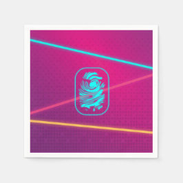 Girls Spy Party Laser Teller Serviette