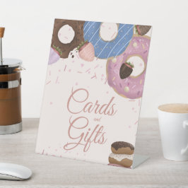 Girls Sweet Donut Pastel Cards & Geschenke Geburts Sockelschild