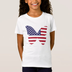 Girls T - Shirt-Patriotic T-Shirt