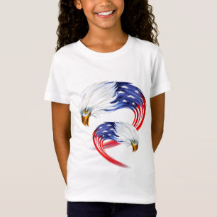 Girls T - Shirt-Patriotic T-Shirt