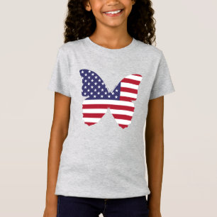 Girls T - Shirt-Patriotic T-Shirt