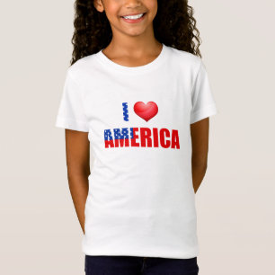 Girls T - Shirt-Patriotic T - Shirt