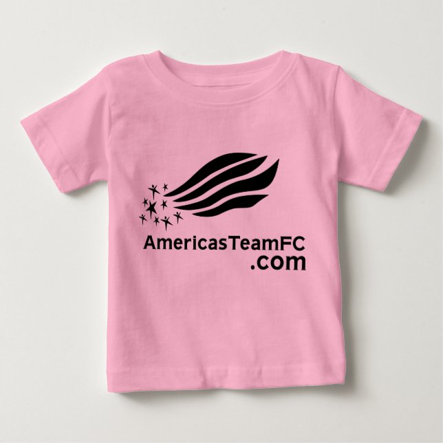 Girls-T - Shirt-Team von Amerika Baby T-shirt (Vorderseite)