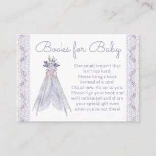 Girls Teepee Tribal Bringen Sie eine Buchkarte mit Begleitkarte