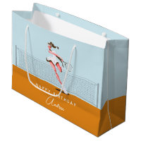 Girl's Tennis Player Geburtstag Cartoon & Name