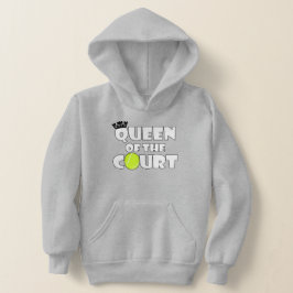 Girls Tennis Queen of the Court Niedlich Tennis Pl Hoodie