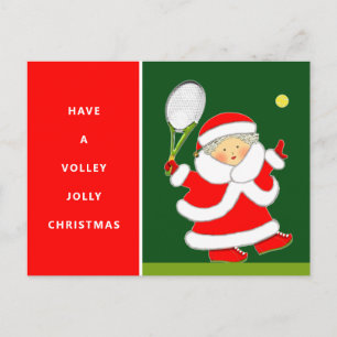 Girls Tennis Weihnachtsfeiertag Postcard Feiertagspostkarte