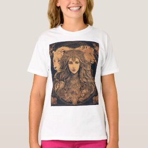 "Girl's tiger design" T-Shirt