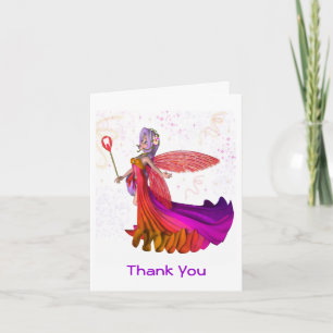 Girl's Tooth Fairy Danke-Card Dankeskarte
