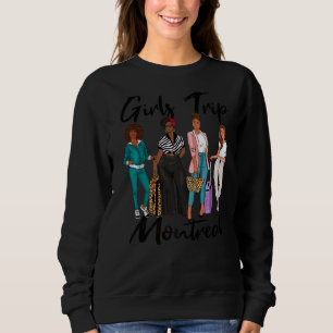 Girls Tour Montreal für Melanin Afro Black Vacatio Sweatshirt