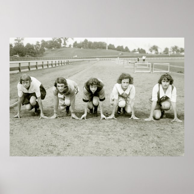 Girls Track, 1920er Poster (Vorne)
