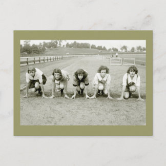 Girls Track, 1920er Postkarte
