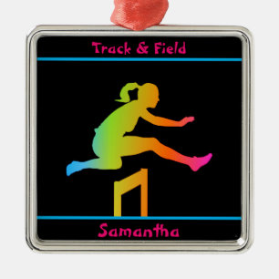 Girls Track and Field Keramik Ornament Aus Metall
