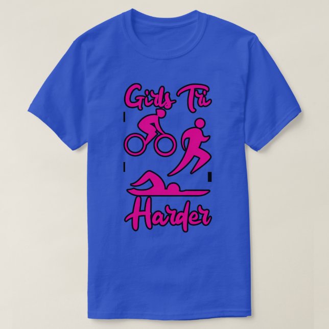 Girls Tri Harder 4 T-Shirt (Design vorne)