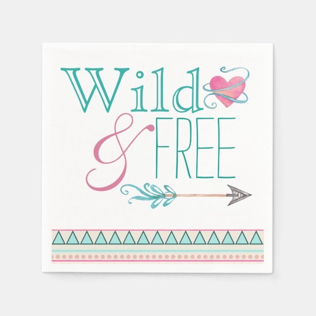 Girls Tribal Baby Dusche Serviette (Vorderseite)