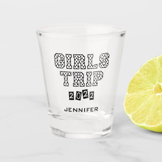 Girls Trip 2022 Girls Weekend Urlaub Abenteuer Schnapsglas (Vorderseite)