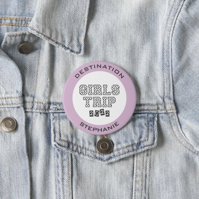 Girls Trip 2022 Girls Weekend Vacation Custom Button (Beispiel)