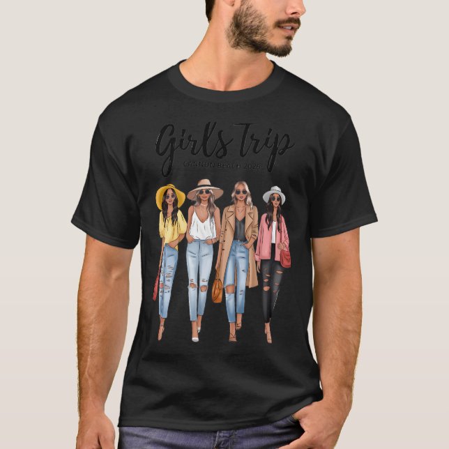 Girls Trip 2022 Women Matching Girls Weekend Canno T-Shirt (Vorderseite)