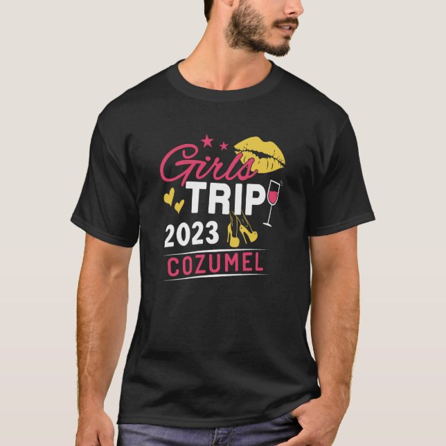 Girls Trip 2023 Cozumel Weekend Travel Group Match T-Shirt (Vorderseite)
