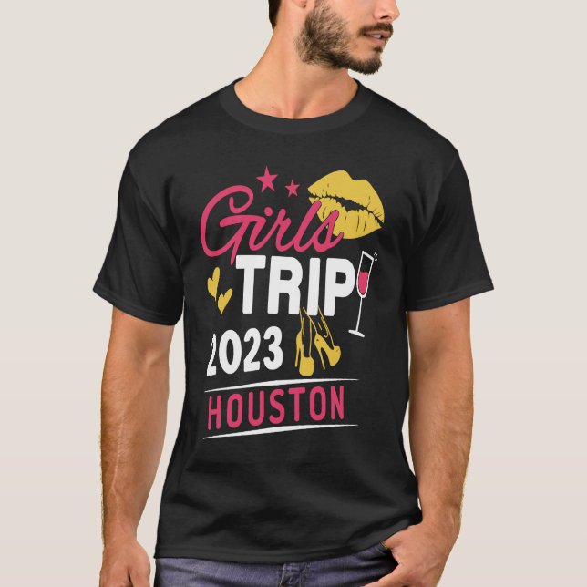 Girls Trip 2023 Houston Weekend Travel Group Match T-Shirt (Vorderseite)