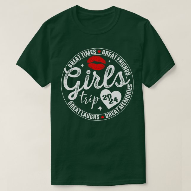 Girls Trip 2024 Womens Weekend Vacation Matching T-Shirt (Design vorne)