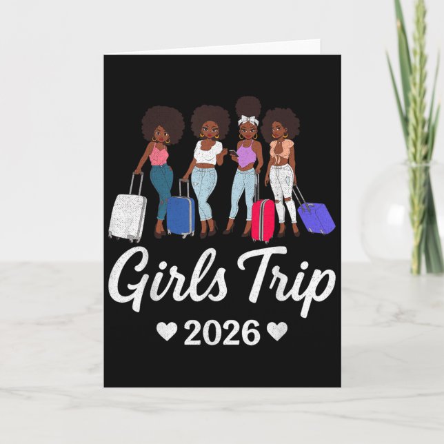 Girls Trip 2026 For Black Melanin Queen On Vacatio Karte (Vorderseite)