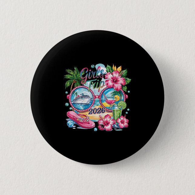 Girls Trip 2026 Sommerreise Urlaub Bestie Vacati Button (Vorderseite)