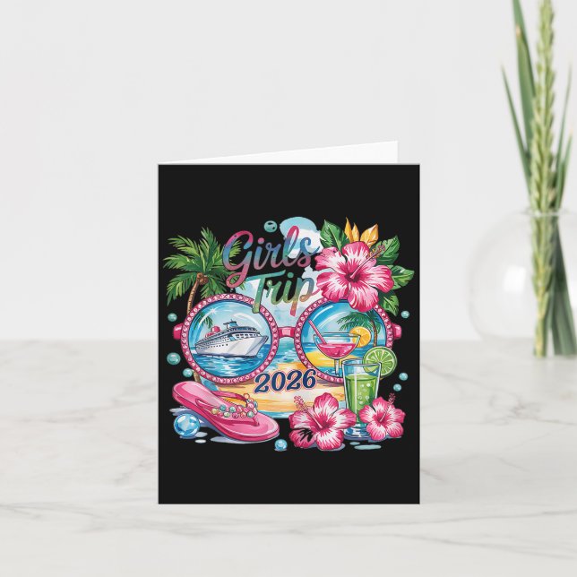 Girls Trip 2026 Sommerreise Urlaub Bestie Vacati Karte (Vorderseite)