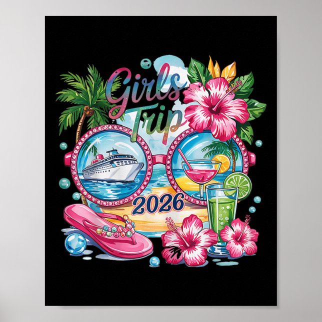 Girls Trip 2026 Sommerreise Urlaub Bestie Vacati Poster (Vorne)