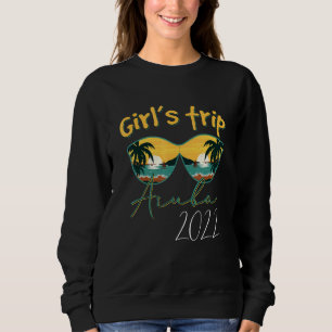 Girls Trip Aruba 2022 Sonnenbrille Sommermatching Sweatshirt