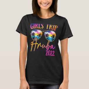 Girls Trip Aruba 2022 Sonnenbrille Sommermatching  T-Shirt