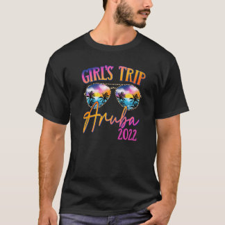 Girls Trip Aruba 2022 Sonnenbrille Sommermatching  T-Shirt