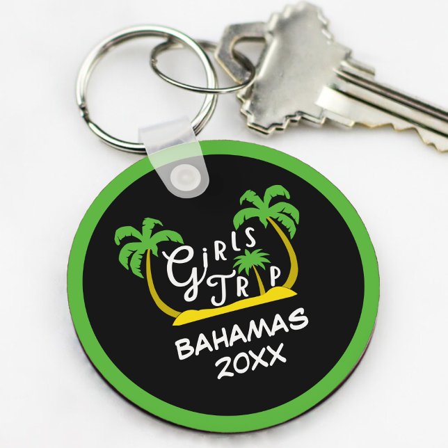 Girls Trip Bahamas Urlaub Karibik Insel Schlüsselanhänger (Girls Trip Bahamas Vacation Caribbean Island Keychain
)