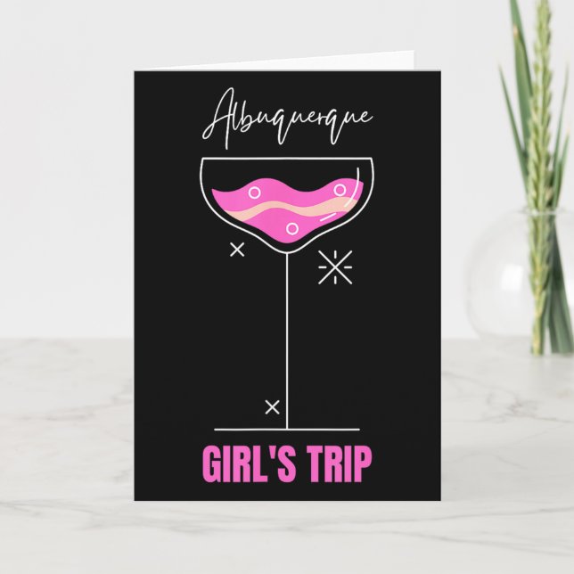 Girls Trip Beach Drink Albuquerque New Mexico  Karte (Vorderseite)